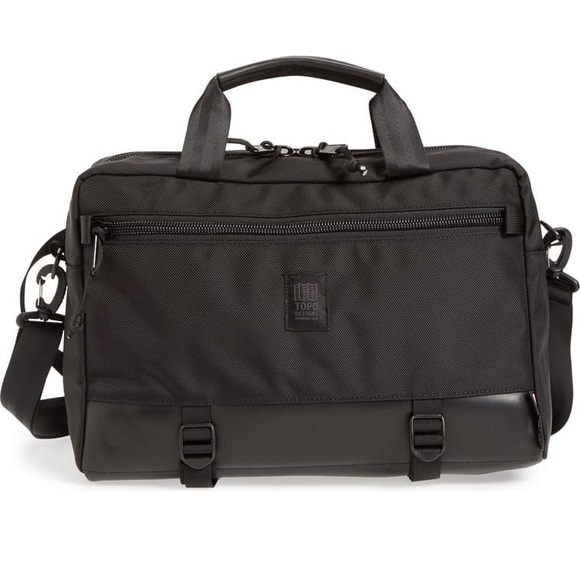NWT TOPO Designs Commuter Briefcase In Black - Picture 5 of 10